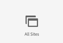 All Sites navigation button