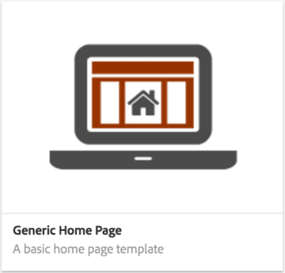 image of the generic home page icon