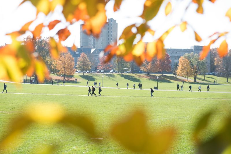 Early fall image from the Drillfield