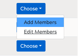 Opening the Add Members / Edit Members select box.